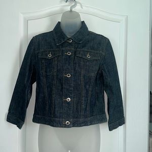 NWOT Ann Taylor Cropped Jean Jacket